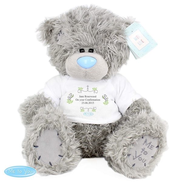 Personalised Me To You Teddy Bear Religious Cross