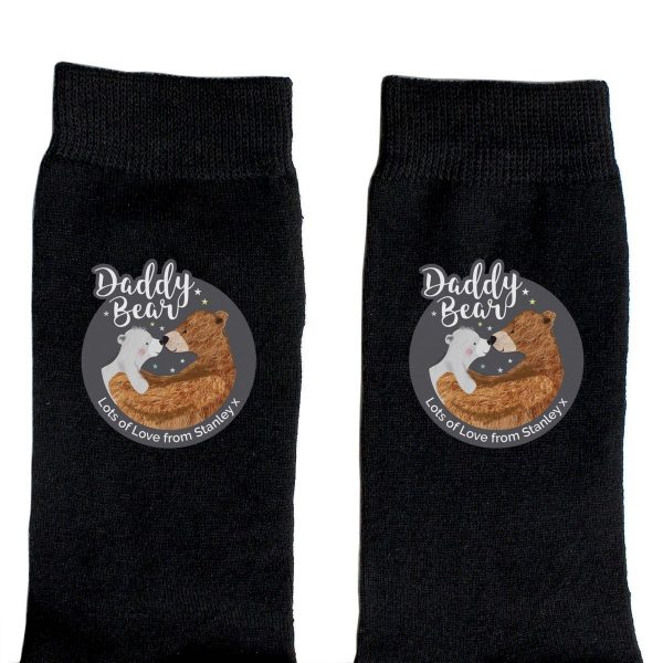 Personalised Daddy Teddy Bear Men’s Socks