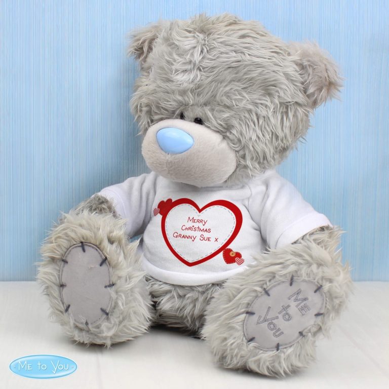 Personalised Me to You Teddy Bear Hearts