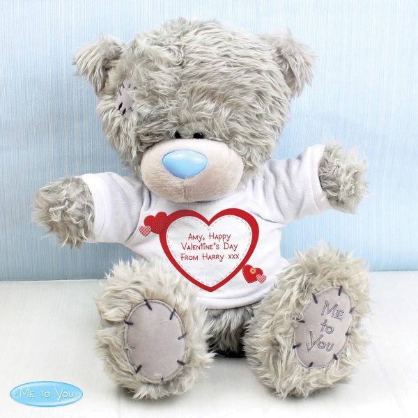 Personalised Me to You Teddy Bear Hearts
