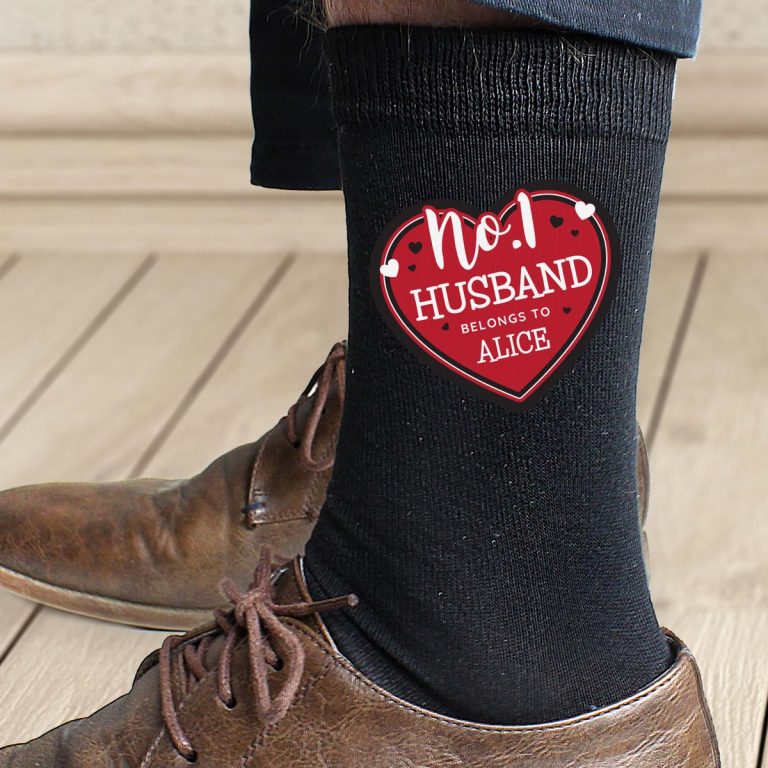 Personalised Hearts No.1 Men’s Socks