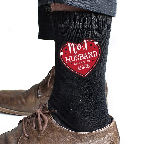 Personalised Hearts No.1 Men’s Socks