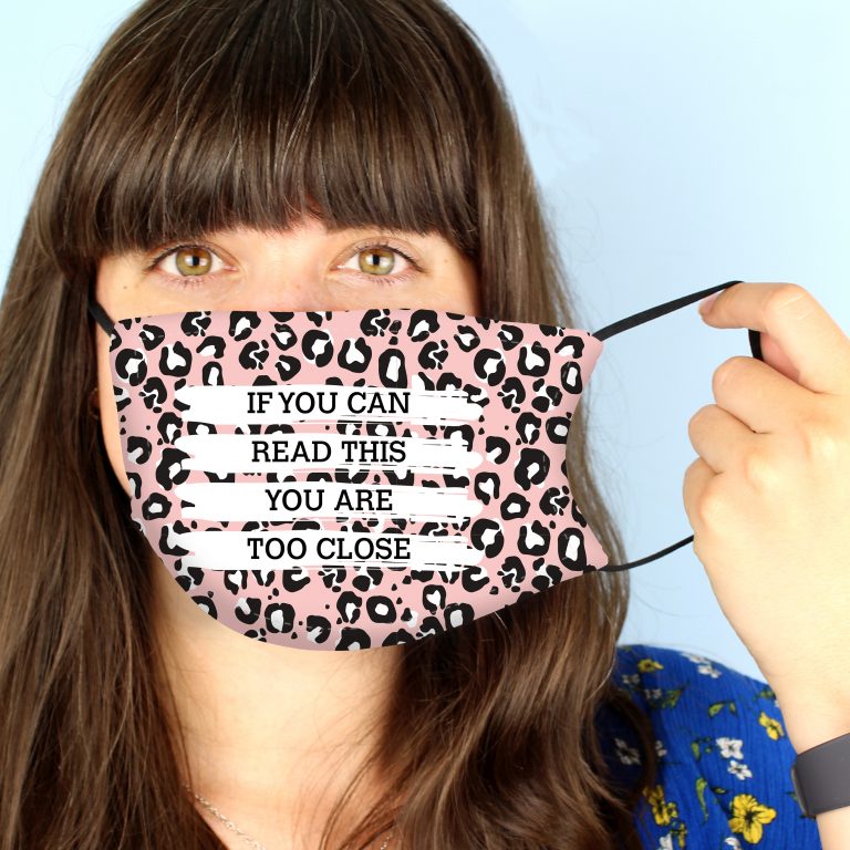 Personalised Face Mask – Leopard Print