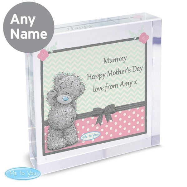 Personalised Me To You Pastel Polka Dot for Her Large Crystal Token