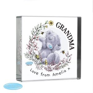 Personalised 1st Father’s Day Daddy Teddy Bear Large Crystal Token
