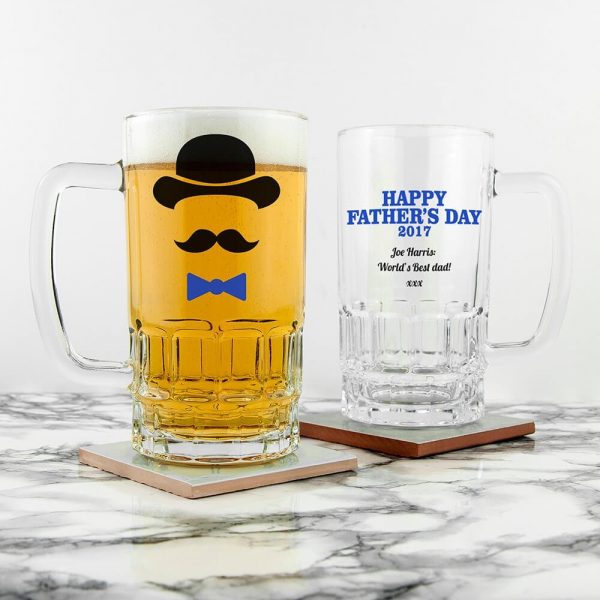 Personalised Beer Glass (Tankard) – Happy Father’s Day