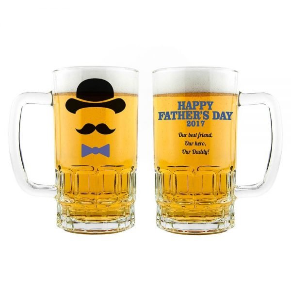 Personalised Beer Glass (Tankard) – Happy Father’s Day