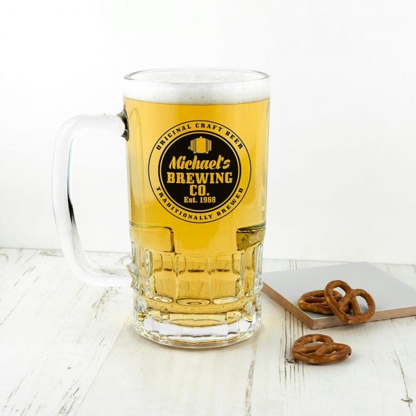 Personalised Beer Glass (Tankard) – Brewing Company
