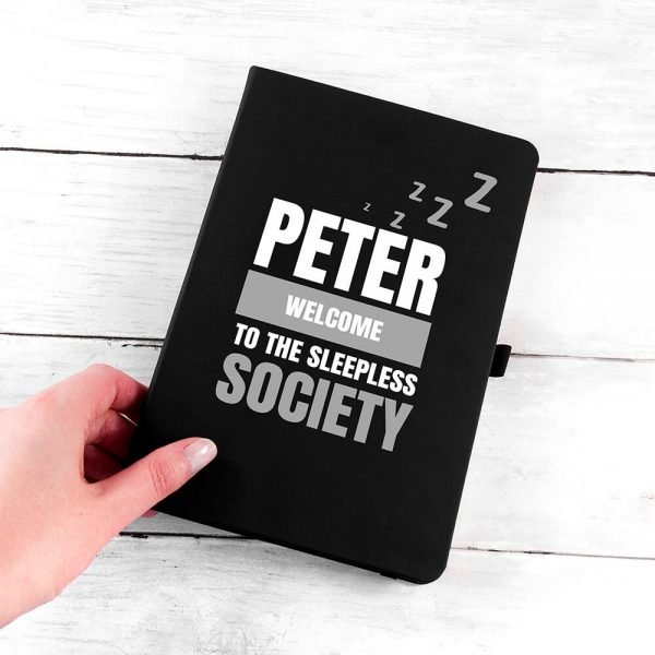 Personalised A5 Notebook – Sleepless Society