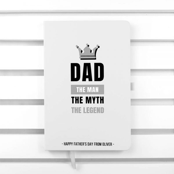 Personalised A5 Notebook – Dad the Legend