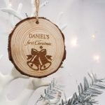 Personalised Christmas Bell Hanging Decoration