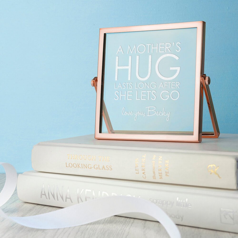 Personalised Rose Gold Frame – A Mother’s Hug