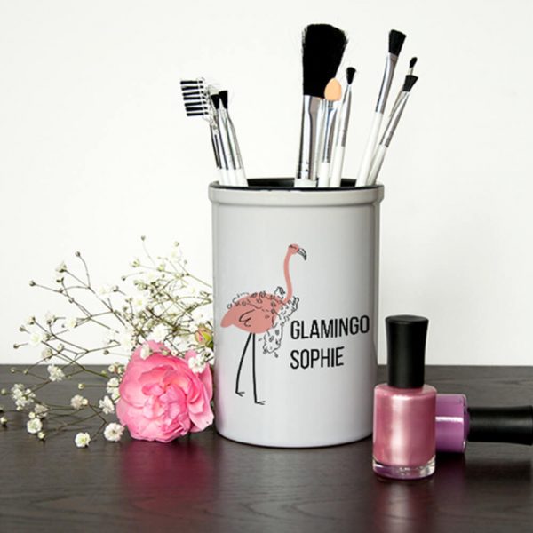 Personalised Make Up Brush Holder – Glamingo