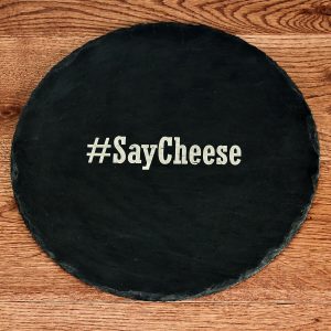 Personalised Slate Cheese Board – Your Message (Hashtag)