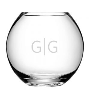 Personalised Round Vase – Initials