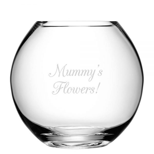 Personalised Round Vase – Your Message
