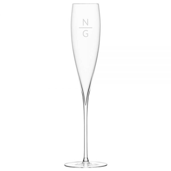 Personalised Savoy Champagne Flutes – Set of 2 – Initials