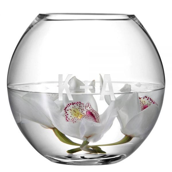 Personalised Round Vase – Initials