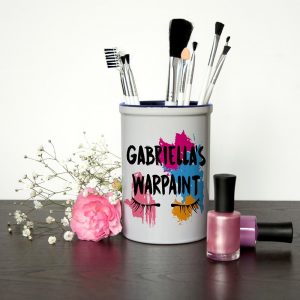 Personalised Gold Makeup Brush Set