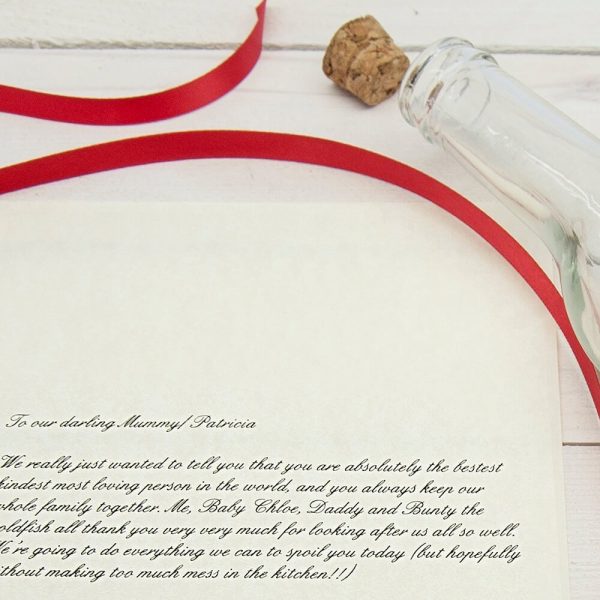 Personalised Luxury Message in a Bottle