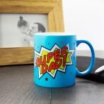 Personalised Superdad! Matte Coloured Mug