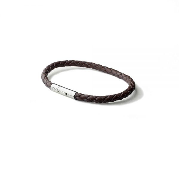 Personalised Mens Leather Capsule Bracelet – Initials