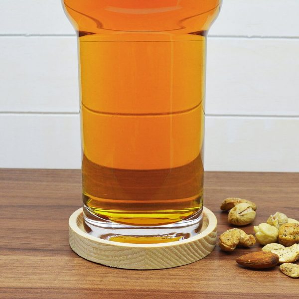Personalised Beer Glass & Coaster (LSA) – Your Message