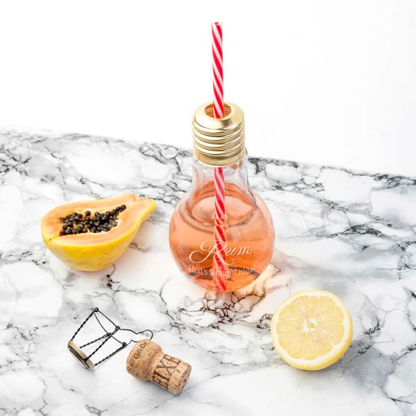 Personalised Lightbulb Cocktail Glass – Bright Idea