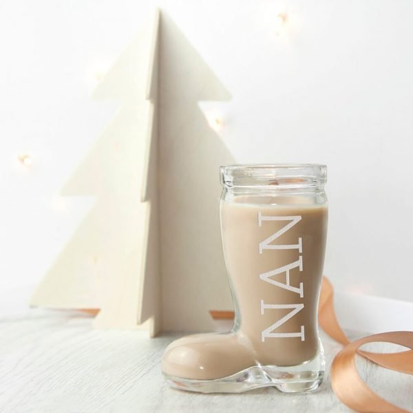 Personalised Cocktail Glass – Santa Boot