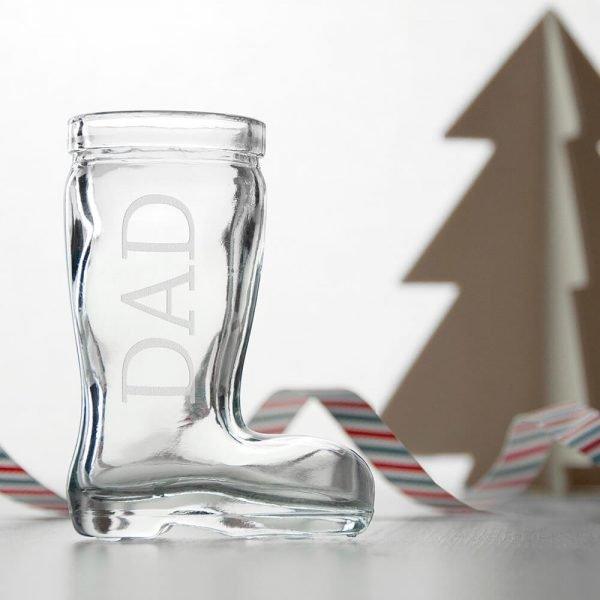 Personalised Cocktail Glass – Santa Boots (Set of 4)