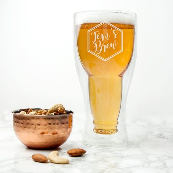 Personalised Beer Glass – Statement