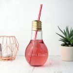 Personalised Lightbulb Cocktail Glass – Your Message