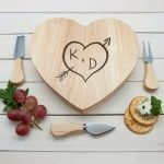 Personalised Cheese Board – Carved Heart