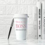 Personalised The Boss Ceramic Travel Mug