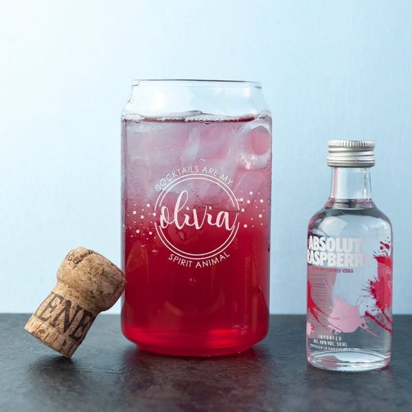 Personalised Glass Can – Bring on the Bubbly