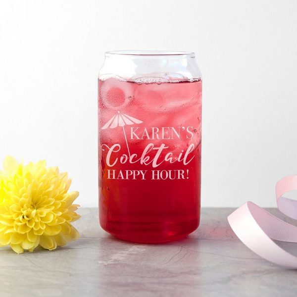 Personalised Glass Can – Cocktail