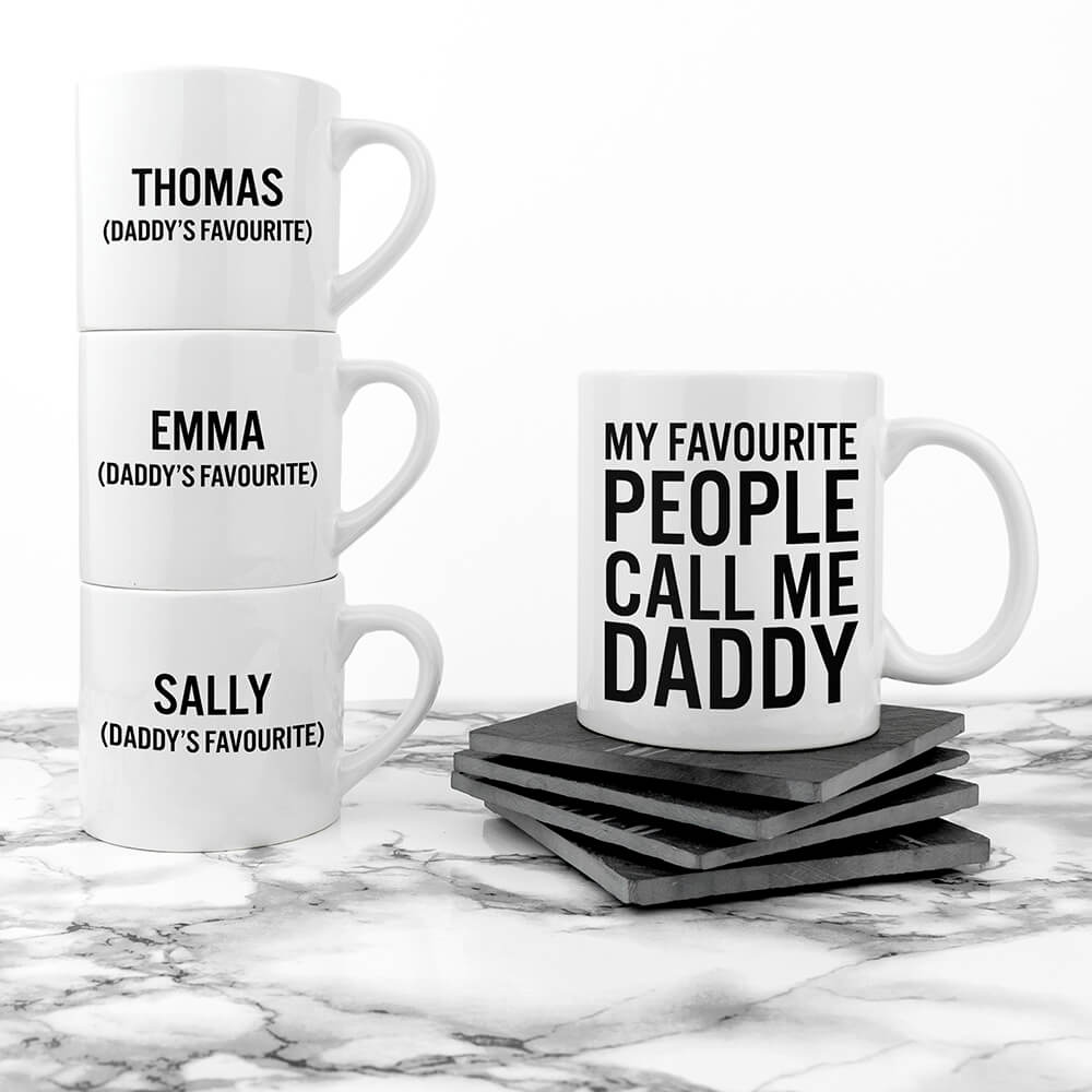 Personalised Daddy & Me Favourite People Mugs