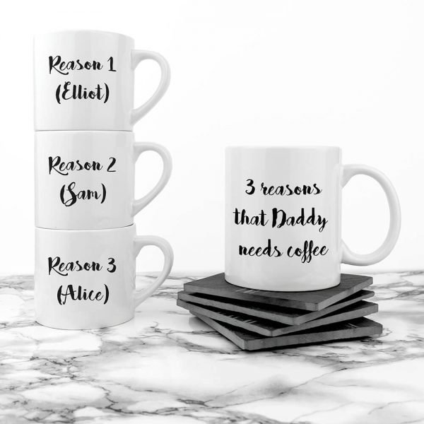 Personalised Daddy & Me Coffee and Catch Up Mugs