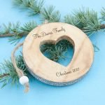 Personalised Sparkle Heart Christmas Decoration