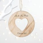 Personalised Sparkle Heart Christmas Decoration