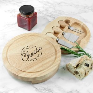 Personalised Cheese Board Set – The Importance of Age (Wood)