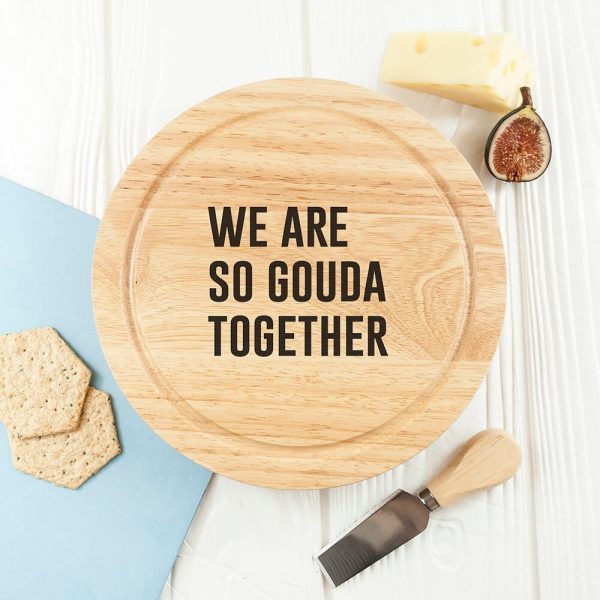 Personalised Cheese Board Set – Your Message