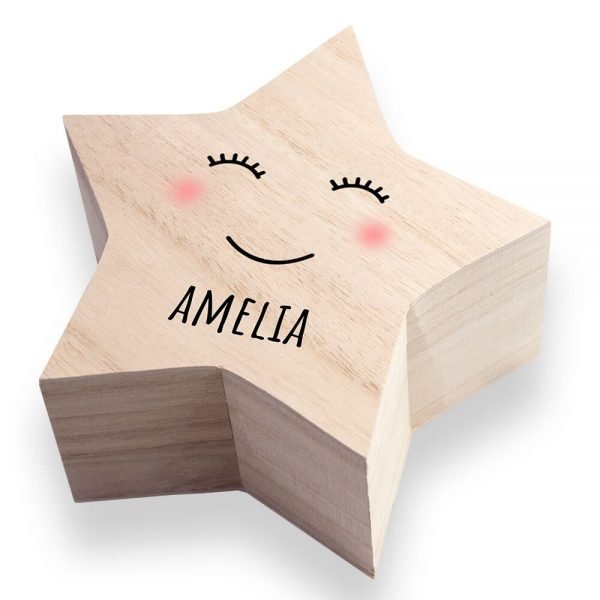 Personalised Keepsake Box – Smiling Star