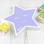 Personalised Keepsake Box – Smiling Star (Colour)