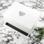 Personalised Luxe White Jewellery Box with Heart