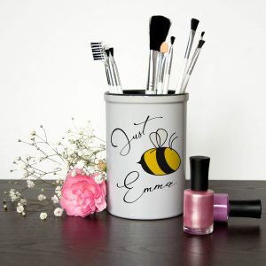 Personalised Gold Makeup Brush Set