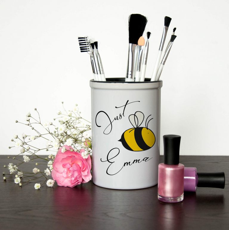 Personalised Make Up Brush Holder – Bee You