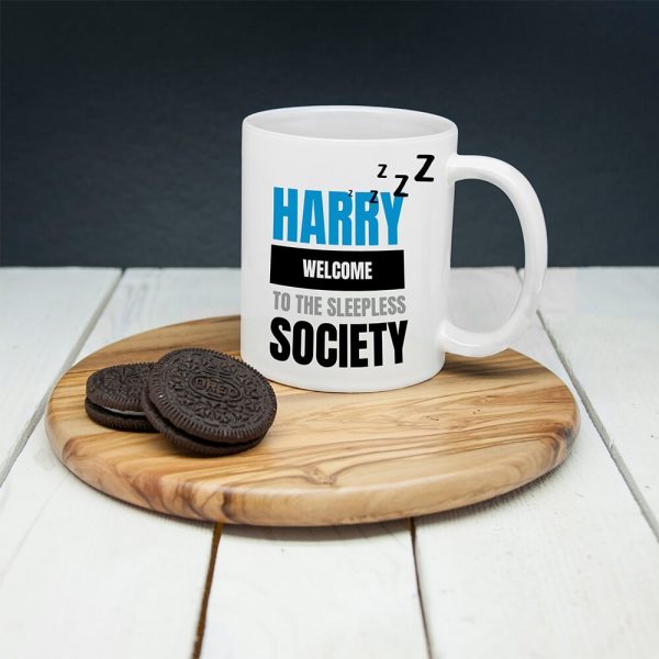 Personalised Personalised Sleepless Society Mug
