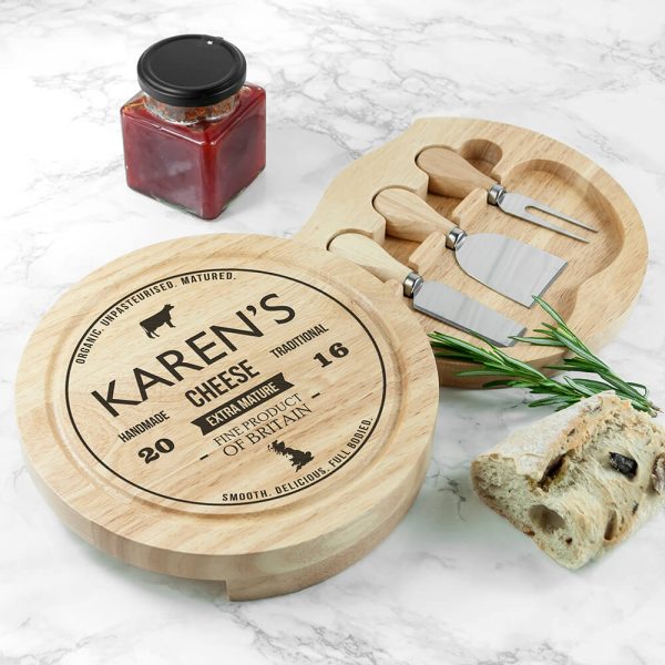 Personalised Cheese Board Set – Traditional
