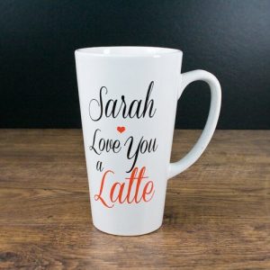 Personalised Actually I Can Handwritten Latte Mug